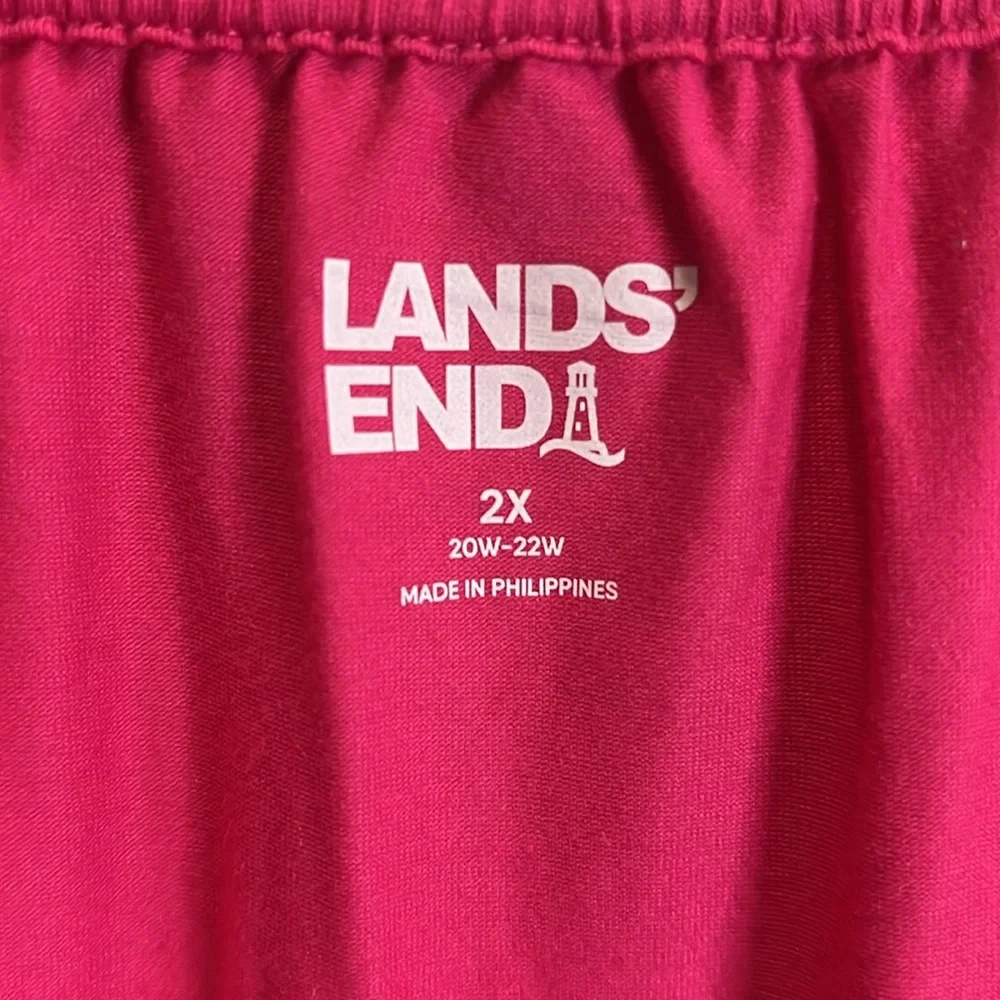 Land’s End Barbie Pink size 2X NWT 3/4 sleeves